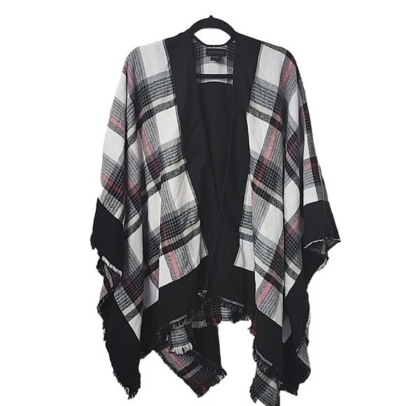Steve Madden Pashmina Wrap Shaw Plaid Womens One Size Fits Most - Picture 1 of 8